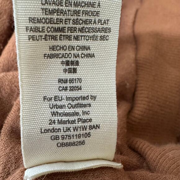 Free People Take It Off Textured Pullover Oversized Sweater in Terracotta Size M - Picture 4 of 9